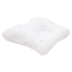 Подушка анатомическая Зайка Моя Цветочки 30 х 26 см, белый