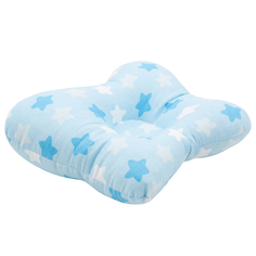 Подушка анатомическая Зайка Моя Звезды 30 х 26 см, голубой
