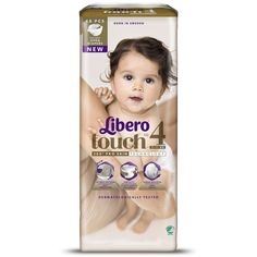 Подгузники Libero Touch, р 4, 7-11 кг, 48 шт
