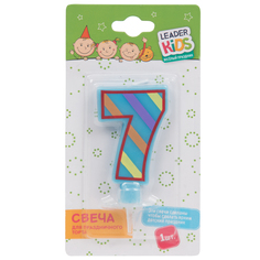 Свеча для торта Leader Kids Цифра 7 LK-DM0033C-7