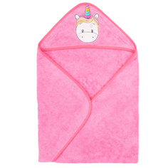 Полотенце с уголком Leader Kids 75 х 100 см, розовый