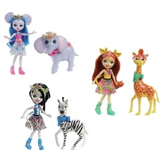 Кукла Enchantimals FKY72 с большой зверюшкой 15 см, в ассортименте
