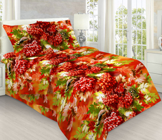Простыня Mercury Home «Рябина» 1.5 СП 145x214 Бязь