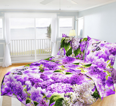 Пододеяльник Mercury Home «Сирень 2» 1.5 СП 143x215 Бязь