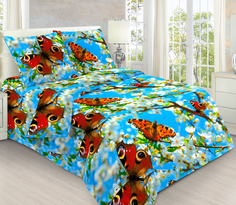 Пододеяльник Mercury Home «Бабочки» 1.5 СП 143x215 Бязь