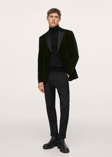 Бархатный пиджак slim-fit - Velvet Mango