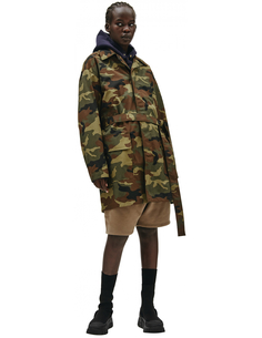 Камуфляжное пальто с поясом Fear Of God