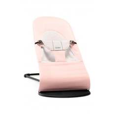 Кресло-шезлонг BabyBjorn Balance Soft Cotton Jersey, розовый, серый