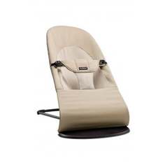 Кресло-шезлонг BabyBjorn Balance Soft Cotton, хаки, бежевый