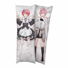 Подушка декоративная Super01 дакимакура Рам из аниме Re:Zero подушка/наволочка 150 х 50