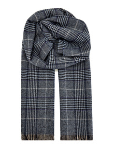 Шарф из мягкой кашемировой пряжи в клетку Bertolo Cashmere