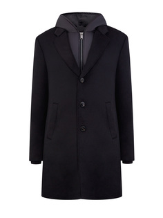 Комбинированное пальто из шерсти и нейлона Cudgi