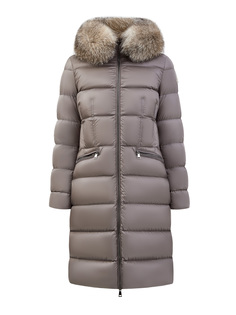 Пуховик приталенного кроя из водонепроницаемого нейлона Moncler