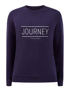 Свитшот из мягкого хлопкового футера с принтом Journey Brunello Cucinelli