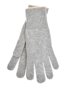 Кашемировые перчатки с меланжевым эффектом Brunello Cucinelli
