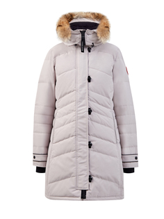 Стеганая парка Lorette с мехом койота и разрезами на кнопках Canada Goose