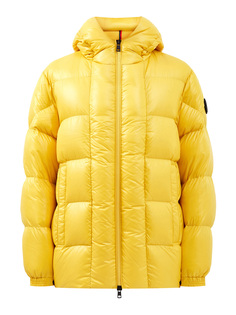 Яркий пуховик из стеганого нейлона Laque c капюшоном Moncler