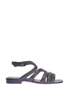 Открытые сандалии из мягкой матовой кожи Santoni