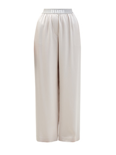 Атласные брюки-палаццо с принтом Dreamer Brunello Cucinelli