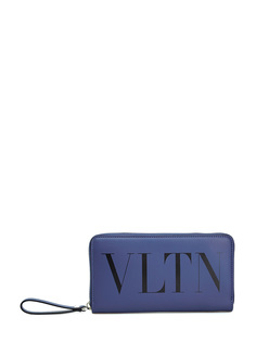 Портмоне из матовой кожи с принтом VLTN Valentino Garavani
