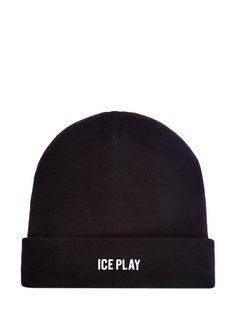 Однотонная шапка-бини из эластичной пряжи Ice Play