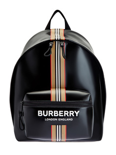 Рюкзак с глянцевым покрытием и эргономичной спинкой Burberry