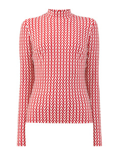 Лонгслив из эластичного джерси Optical Valentino