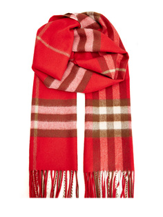 Кашемировый шарф с архивным узором Vintage Check Burberry