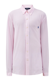 Рубашка из эластичного хлопка пике в полоску Polo Ralph Lauren