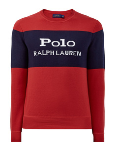 Джемпер в стиле colorblock из хлопковой пряжи Polo Ralph Lauren