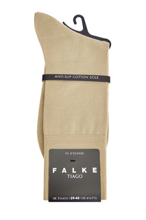 Носки из гладкой хлопковой пряжи в телесном оттенке Falke