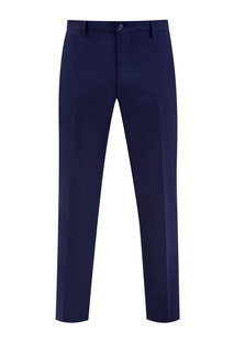 Однотонные шерстяные брюки с кожаной отделкой Bertolo Cashmere