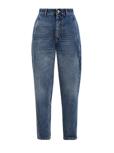 Высокие джинсы mom’s из выбеленного денима Authentic Brunello Cucinelli