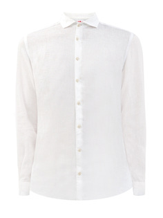 Белая рубашка из дышащей льняной ткани MC2 Saint Barth