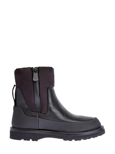Ботинки Rain don’t care из кожи и водонепроницаемого нейлона Moncler