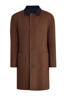 Двустороннее пальто в стиле casual из благородного кашемира Brunello Cucinelli
