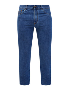 Классические джинсы прямого кроя с контрастной прострочкой Canali