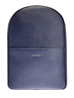 Рюкзак из крупнозернистой кожи с литым логотипом Moreschi