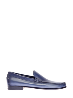 Кожаные лоферы ручной работы в стиле sprezzatura Santoni