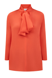 Шелковая блуза из коллекции Neonature с рукавами-клеш Valentino