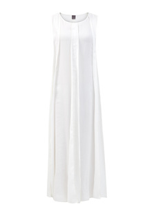 Платье из бархатистой вискозы с бисерной вышивкой ручной работы Lorena Antoniazzi