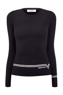Пуловер из эластичной пряжи с интарсийным узором Valentino