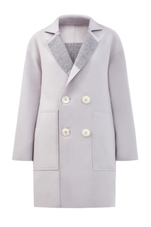 Двухстороннее пальто из шерсти с широкими лацканами Lorena Antoniazzi