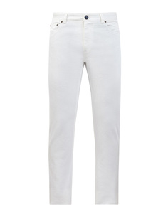 Белые джинсы-slim из эластичного денима Etro