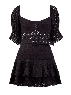 Платье из ажурного кружева broderie anglaise с поясом Charo Ruiz Ibiza