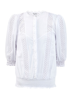Легкая блуза Estela с ажурной вышивкой в тон Charo Ruiz Ibiza