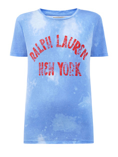 Футболка из хлопка с принтом в стиле леттеринг Polo Ralph Lauren