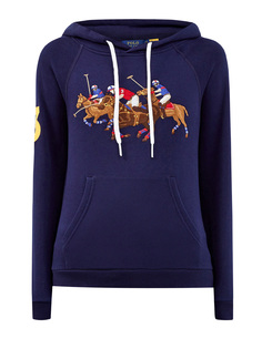 Худи из хлопка с флисовой отделкой и фирменной символикой Polo Ralph Lauren