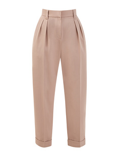Брюки Baggy из гладкого хлопкового интерлока Couture Brunello Cucinelli