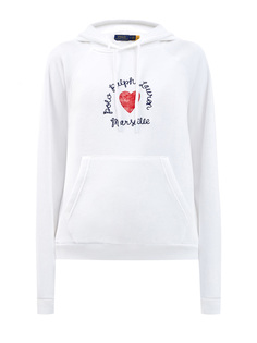Толстовка из хлопкового футера с логотипом Heart Polo Ralph Lauren